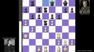 11-я партия Капабланка - Ласкер, матч на первенство мира 1921, Гавана.