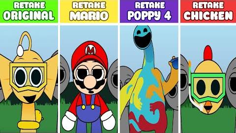 Incredibox: Retake Original Vs Poppy Playtime 4 Vs Chicken Gun Vs Mario | Специальная версия!!!