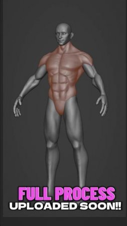 Blender male base mesh #3d #blender #sculpt #3dmodeling #3dsculpting #sculpting  #blendersculpting