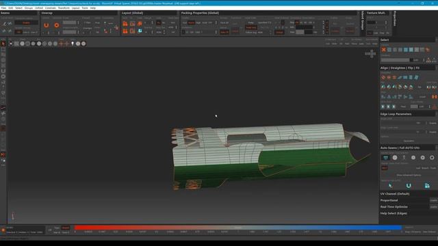 Hard edge UV mapping with RizomUV: Part 1 - Stock / back part