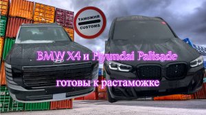 Новые поступления BMW X4 и Hyundai Palisade готовы к растаможке и отправке в Краснодар