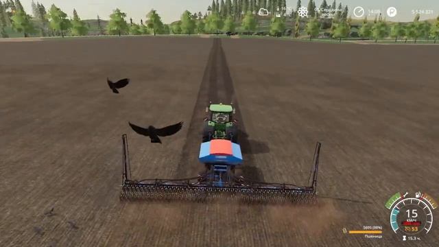 Посев пшеницы в Farming simulator 19