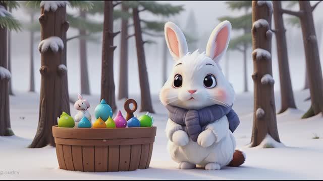 Сказка милый зайка в лесу . Сказки на ночь для малышей . смотреть онлайн