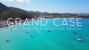 GRAND CASE - SAINT MARTIN IN 4K DRONE FOOTAGE (ULTRA HD) - Paradise Beach Landscapes UHD