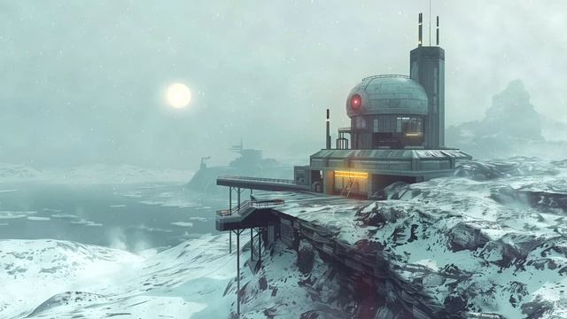 Exo Winter: Relaxing Sci-Fi Ambient Music - Space Guitar Soundscape