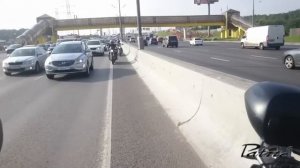 Как мотоциклисты котёнка на МКАДе чуть не убили.