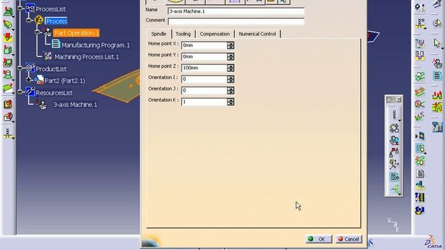 CATIA V5 - NC - Extract Surface and Axis System смотреть онлайн