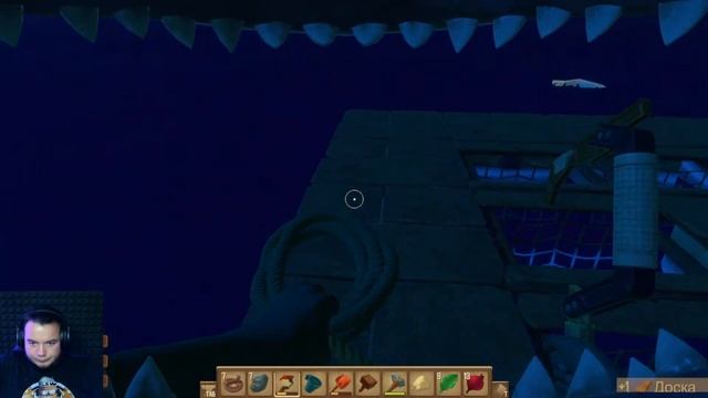 Продолжаем играть вдвоем в RAFT. Проходим весь сюжет игры смотреть онлайн