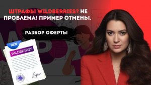 Штрафы Wildberries Не проблема! Пример отмены. Разбор оферты