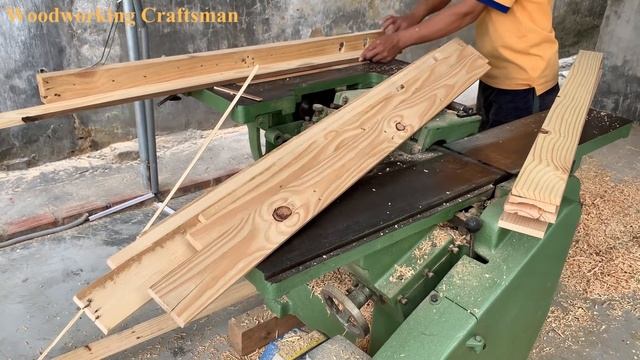 How Make Extremely Strange Mortise  Tenon With Combined Wood Planing Machine Sawing You Never Seen