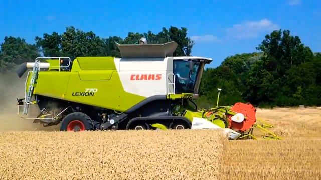 CLAAS LEXION 770 TT - уборка зерновых смотреть онлайн