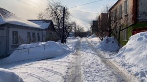 Улица Горная в снегу