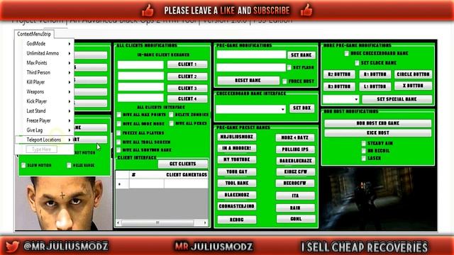 Project Venom | Advanced Black Ops II RTM Tool! | Multiplayer & Zombies | (Preview Coming Soon!) смотреть онлайн