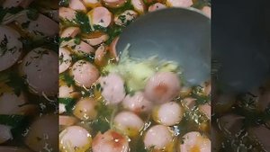 Суп с сосисками на скорую руку