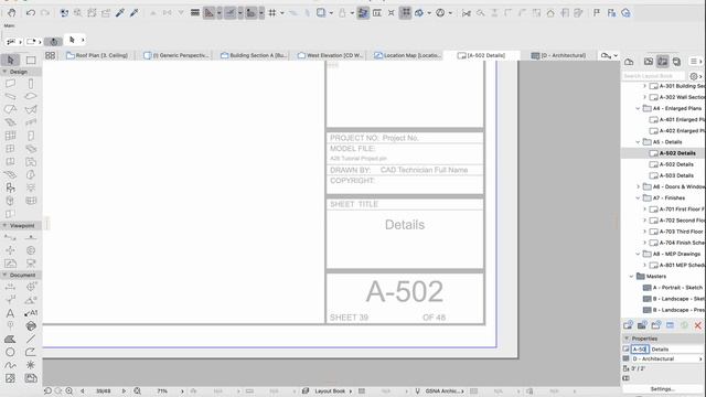 Archicad 26 Tutorial Part 11 - Master Layouts Re: Layout ID's, Sheet Titles смотреть онлайн