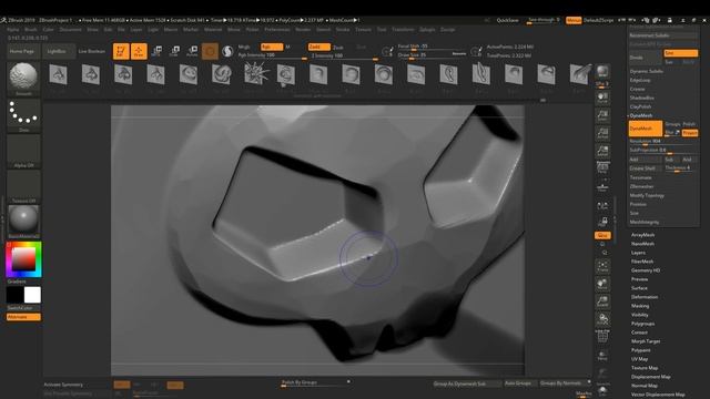 Autodesk 3ds Max, Zbrush, Substance Painter   Stylized Skull Stones