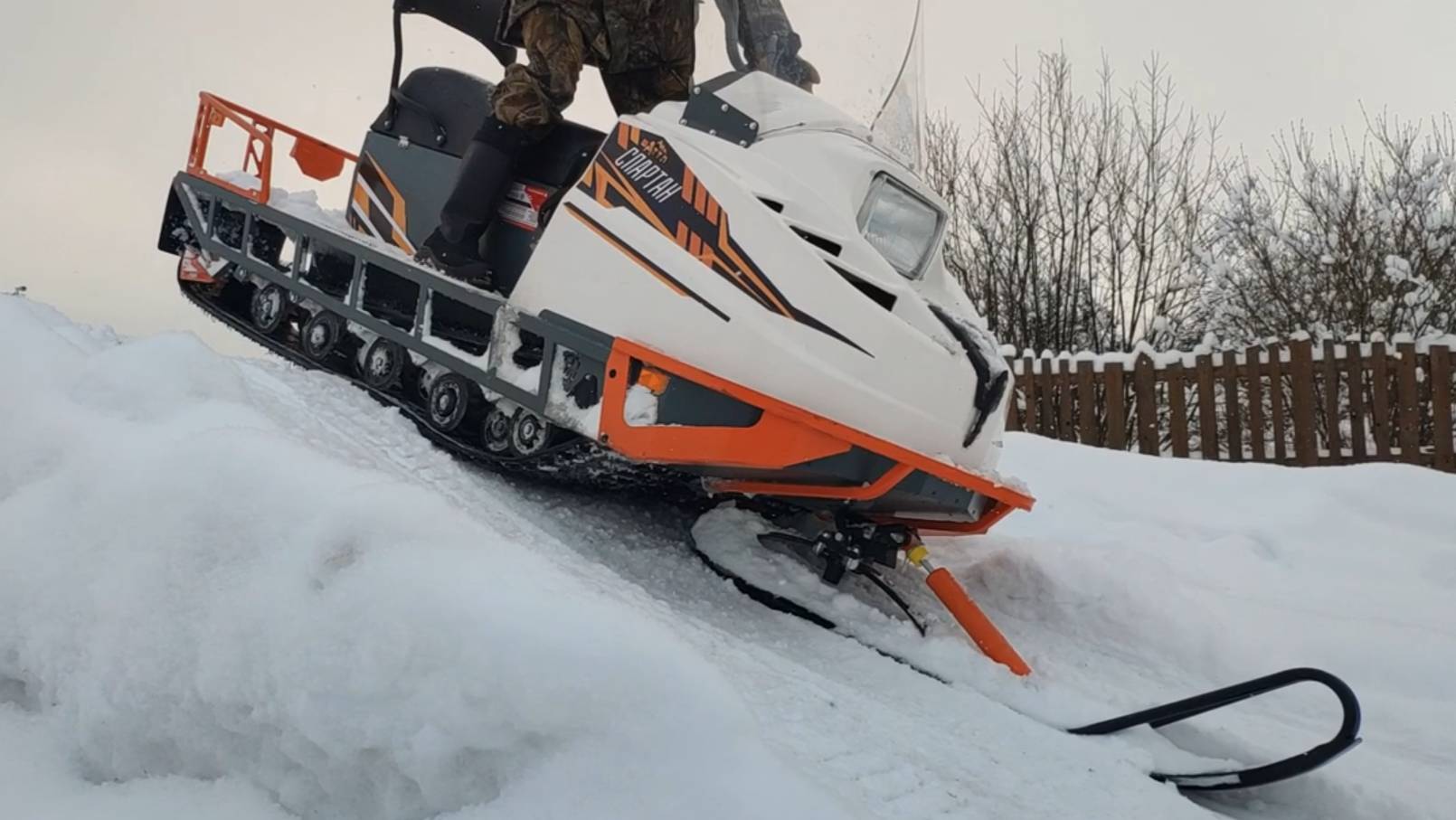 Снегоход Спартан XL, пробные испытания.