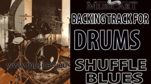 DRUMLESS backing track lues Shuffle  90 bpm