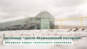 Промышленные теплицы. Тепличный комплекс с хозблоком под питомник