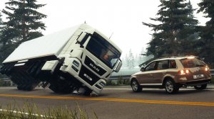 Опрокидывания Грузовиков, Аварии, Автокатастрофы, ДТП- BeamNG.drive игра про машины