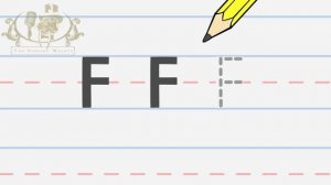 Write the letter F | Alphabet Writing lesson for children | The Singing Walrus