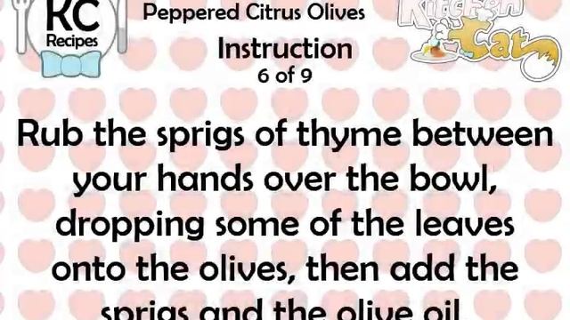Peppered Citrus Olives - Kitchen Cat смотреть онлайн