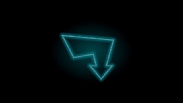 特效剪輯6個霓虹燈箭頭動畫素材 Streamer use Neon arrow Animation motion background 6