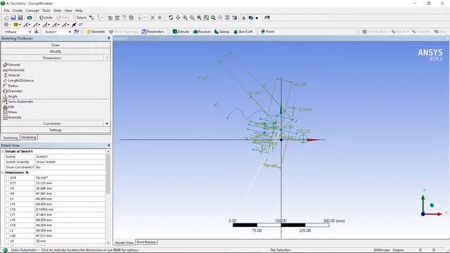 ANSYS Design Modeler  Tutorial 2- Sketching