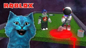 КОТЁНОК ЛАЙК попал в ОТКРЫТЫЙ КОСМОС РОБЛОКС Galactic Golf ROBLOX