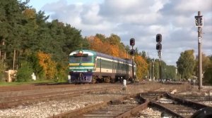 Дизель-поезд ДР1А-251 на ст. Лийва / DR1A-251 DMU at Liiva station