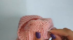 Как аккуратно спрятать кончики ниток при вязании.