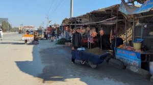 Афганистан Уличный мясник внутри Кандагара Прогулка по 2025 году