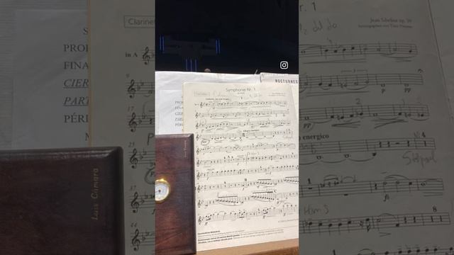 Sibelius Symphony 1, clarinet excerpt смотреть онлайн