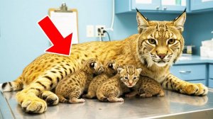 РЫСЬ родила 5 ДЕТЕНЫШЕЙ! Ветеринар Вскрикнул от Шока, Когда Увидел, Что из Нее Вышло!