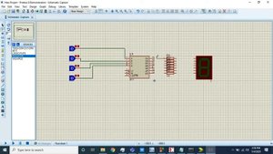 BCD to 7Segment Display in Proteus | Proteus Simulation For Bcd to 7 Segment Decoder