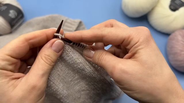 КАК ПРИБАВИТЬ ПЕТЛИ СПИЦАМИ - незаметный способ прибавки петель