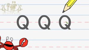 Write the letter Q | Alphabet Writing lesson for children | The Singing Walrus