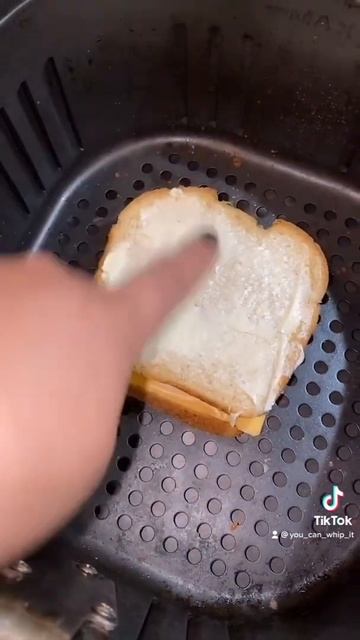 Air fried grilled cheese sandwich