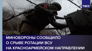 Минобороны сообщило о срыве ротации ВСУ на красноармейском направлении