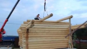 Монтаж веранды для сруба