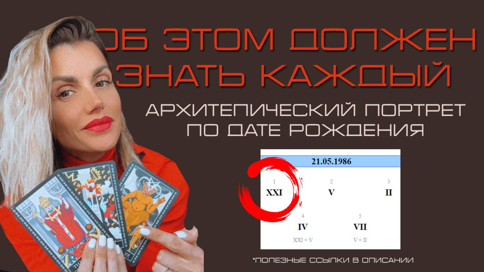 АРХЕТИПЫ ТАРО В НУМЕРОЛОГИИ.  АРКАНЫ ТАРО В ДАТЕ РОЖДЕНИЯ. ОБУЧЕНИЕ ПСИХОЛОГИЧЕСКОМУ ПОРТРЕТУ.