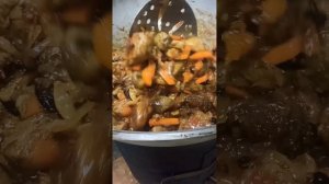 Шах плов с шампиньонами