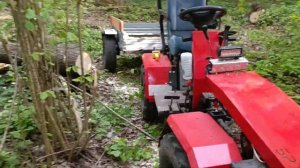 Дровишки. Адаптер к мотоблоку МТЗ.HYBRID MTZ 012WM 4X4/ГИБРИД МТЗ 012WM.Бродяга.Испытание электро