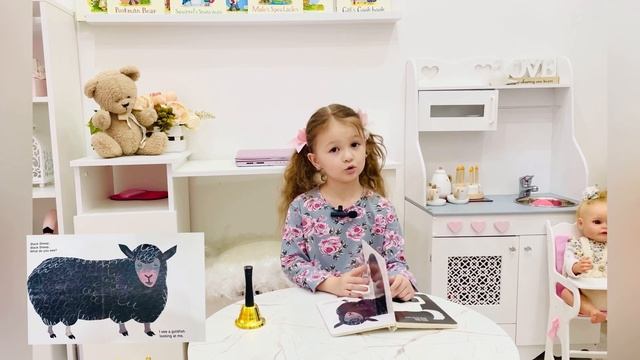 Sophie reads Brown Bear Brown Bear What Do You See?