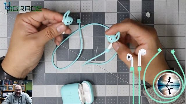 Case with Keychain Compatible for Apple Airpods 1 & 2 смотреть онлайн