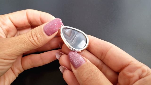 Кулон агат ботсвана серебряный Капля подвеска серебро натуральный камень смотреть онлайн