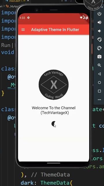 Flutter Light and Dark Theme  Adaptive Theme Package In Flutter  Dynamic Theme Switching