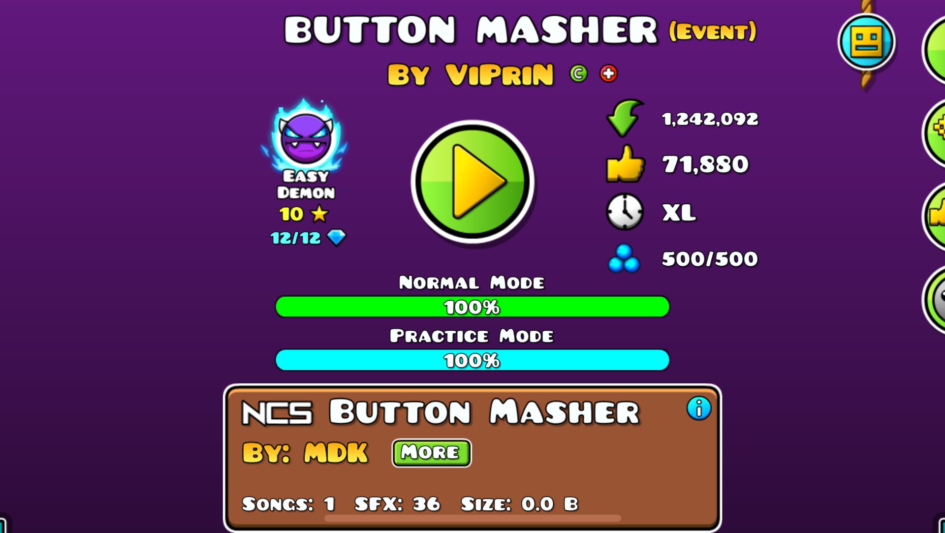 Button Masher 1 easy demon / geometry dash 2.207 not mulpan смотреть онлайн
