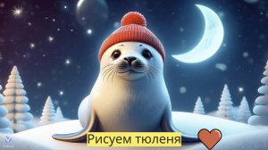 Маленькие художники: Рисуем тюленя - Детский образовательный мультфильм