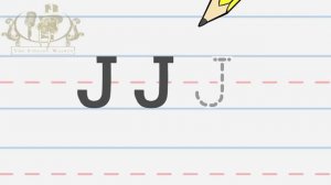 Write the letter J Alphabet Writing lesson for children The Singing Walrus